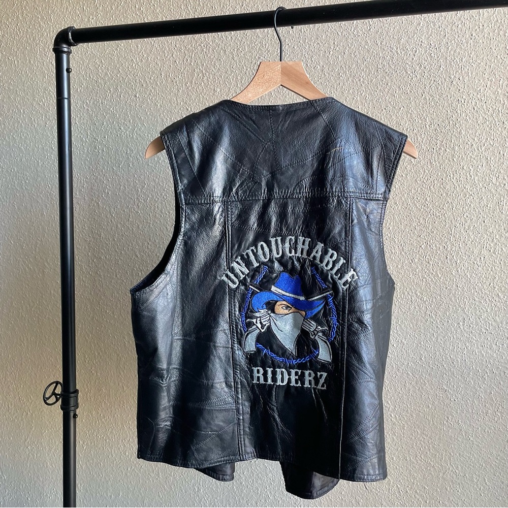 Leather vest